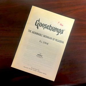 Goosebumps #38 FIRST PRINT The Abominable Snowman of Pasadena